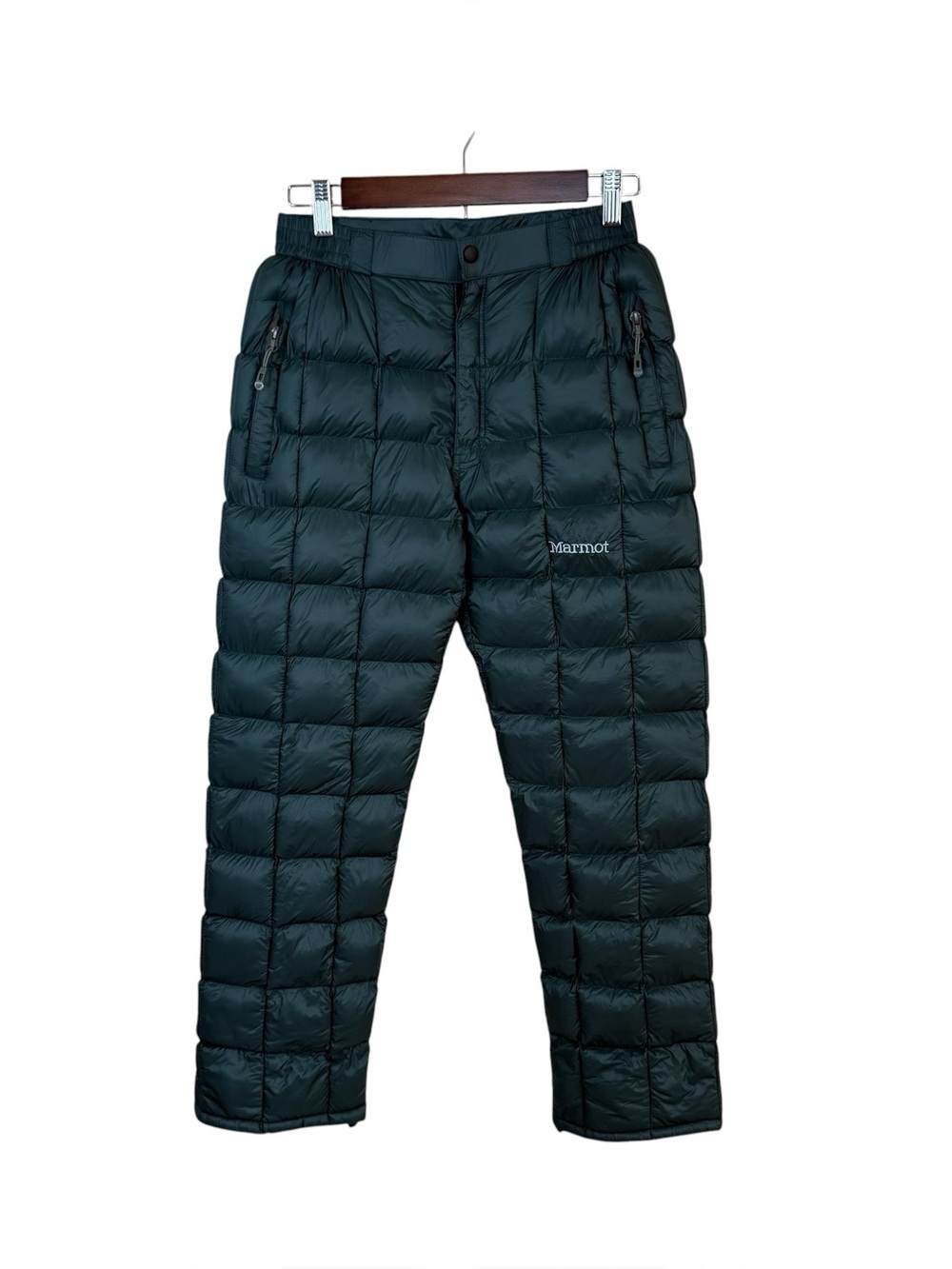 MARMOT Women’s Quilted Insulated Down Pants - Dark Teal Snow Sky Sz S